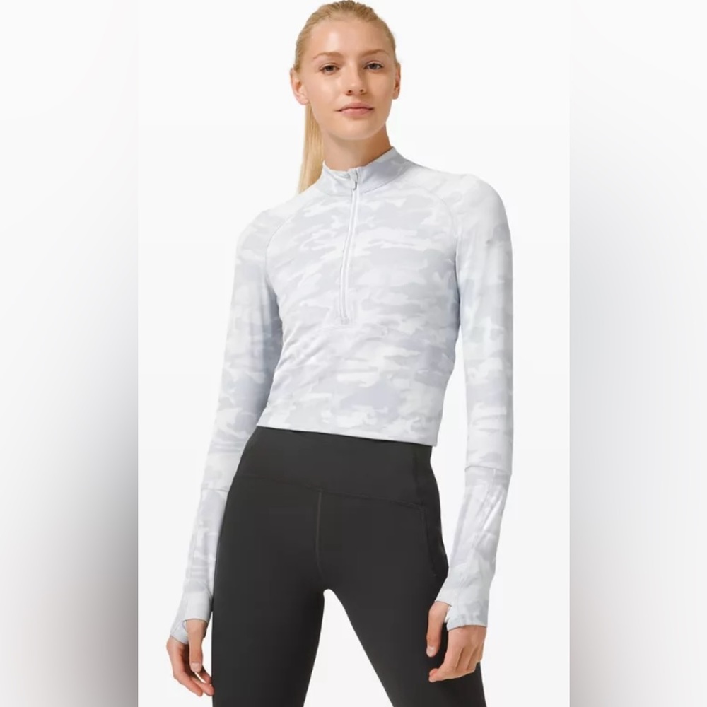 Lululemon Pace Pursuit Long Sleeves Top Camo Print